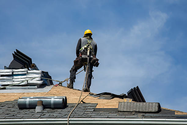 Professional Roof Replacement technician working in Battleboro, NC